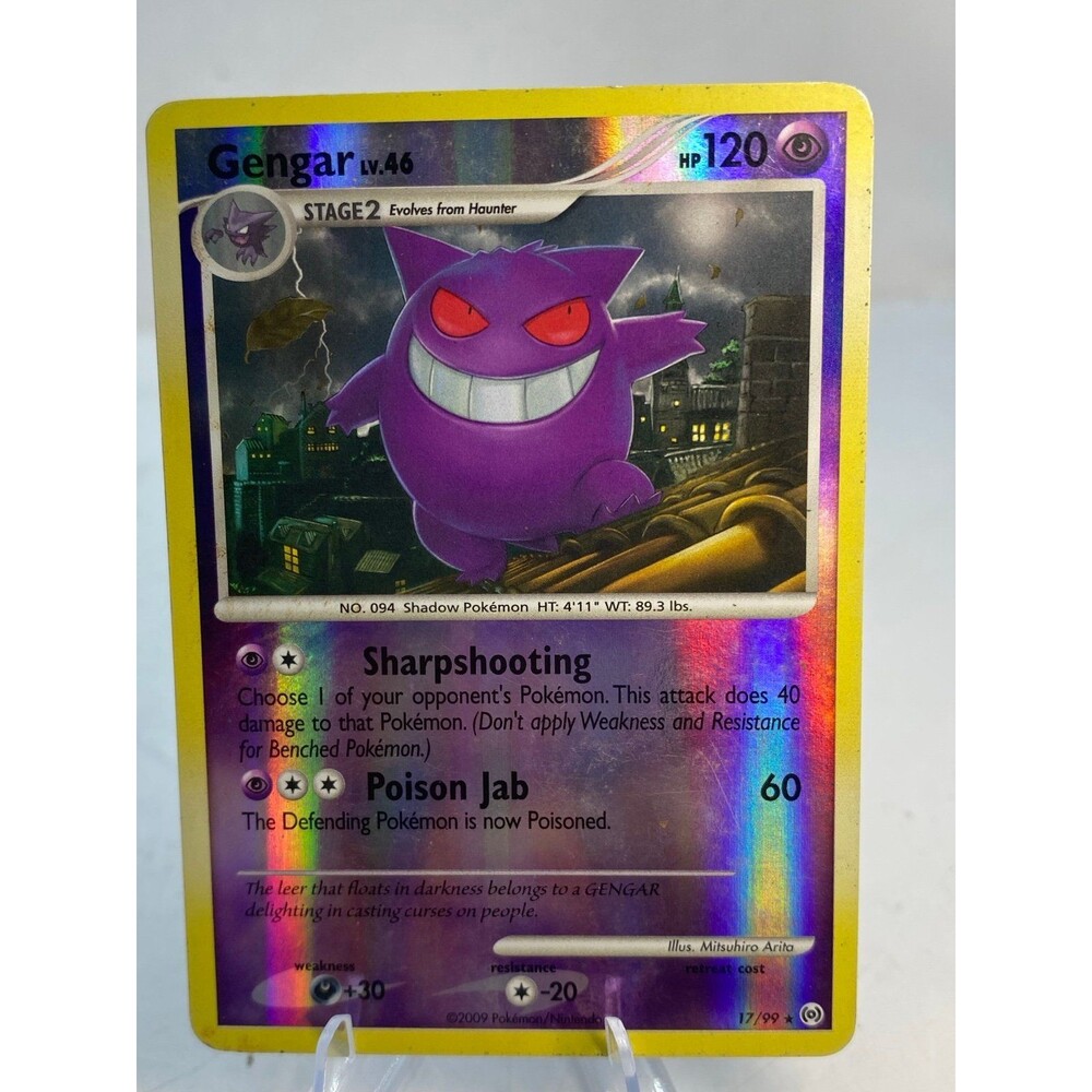 Pokemon TCG Gengar 17/99 Platinum Arceus Rare Reverse Holo Mp